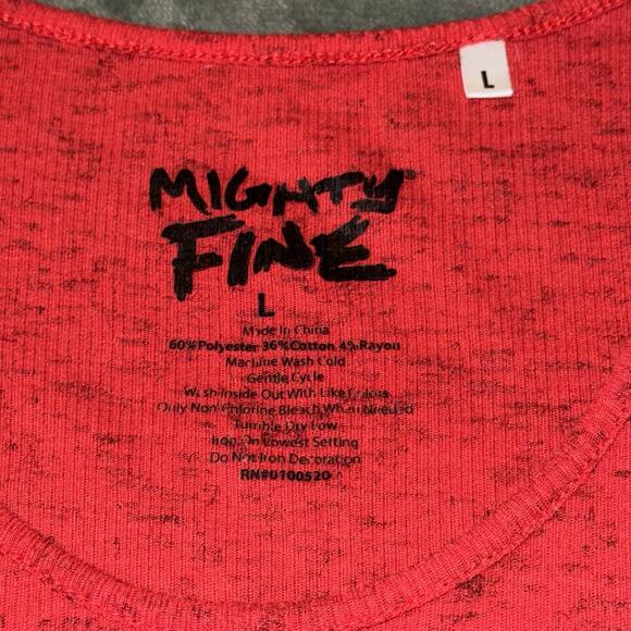 Mighty Fine CAMP COUNSELOR Tank Top Size Large Red Casual Graphic - Picture 7 of 7